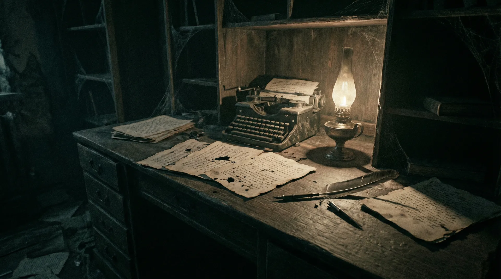 肉便器 稿件征集 - 老式打字机与散落的稿纸